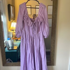 Lavender free people oasis midi dress